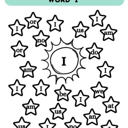 Find And Colour The Sight Word For 5th Grade Worksheet