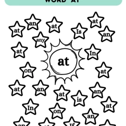 Find And Colour The Sight Word For Free Worksheet