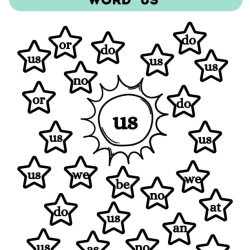 Find And Colour The Sight Word For Grade 2 Worksheet