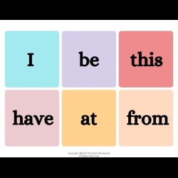 Frys Sight Words Download Worksheet