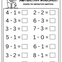 Answer The Subtraction For Grade 2 Worksheet