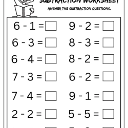 Answer The Subtraction For Grade 5 Worksheet