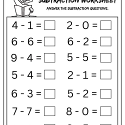 Answer The Subtraction Pdf Free Worksheet
