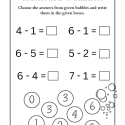 Choose The Answer Of Subtraction Download Worksheet