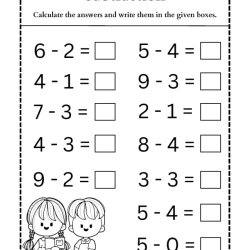 Subtraction Worksheet For 4th Grade