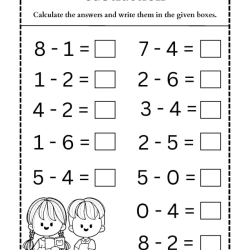 Subtraction Worksheet For Free