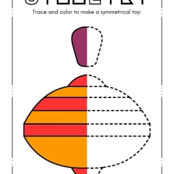 Trace Symmetrical Worksheet For 2nd Grade