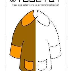 Trace Symmetrical Worksheet For Grade 1