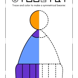 Trace Symmetrical Worksheet For Grade 2