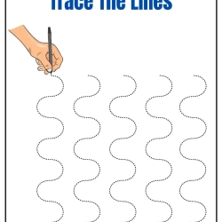 Free Trace The Lines Worksheet Printables