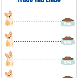 Printable Trace The Lines Worksheets