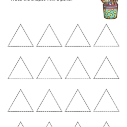 Printable Trace The Shapes Worksheet For 2nd Grade