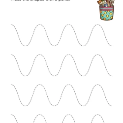 Printable Trace The Shapes Worksheet For Free
