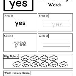 Read And Trace Sight Words For Grade 4 Worksheet