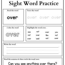 Sight Words Practice Read And Trace For Grade 3 Worksheet