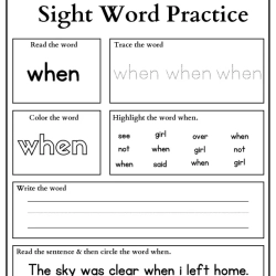 Sight Words Practice Read And Trace For Grade 5 Worksheet