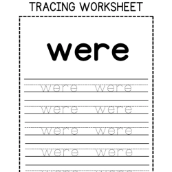 Sight Words Tracing Worksheet 2nd Grade Worksheets