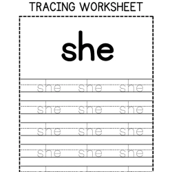 Sight Words Tracing Worksheet 3rd Grade Worksheets