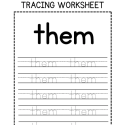 Sight Words Tracing Worksheet Grade 2 Free Printables
