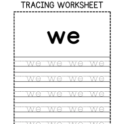 Sight Words Tracing Worksheet Grade 3 Printables