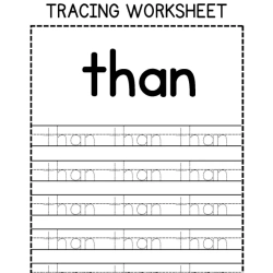 Sight Words Tracing Worksheet Grade 5 Free Printables