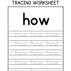 Sight Words Tracing Worksheet Grade 5 Free Worksheets