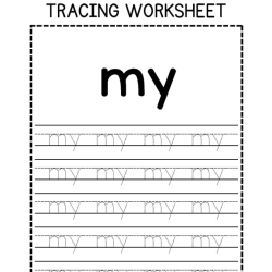 Sight Words Tracing Worksheet Grade 6 Free Printables
