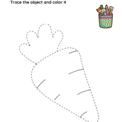 Trace And Color The Object Download Worksheet