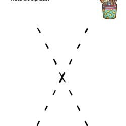Trace The Alphabet Worksheet Easy