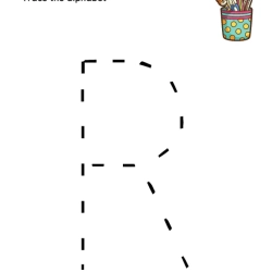 Trace The Alphabet Worksheet For 5th Grade