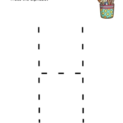 Trace The Alphabet Worksheet For Kids