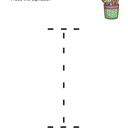 Trace The Alphabet Worksheet For Kindergarten