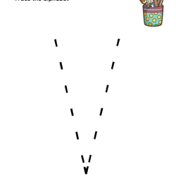 Trace The Alphabet Worksheet For Toddlers