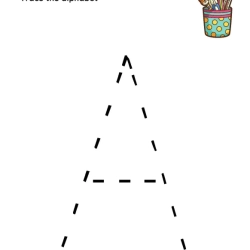 Trace The Alphabet Worksheet Worksheets