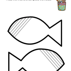 Trace The Lines And Complete The Inside Free Download Worksheet