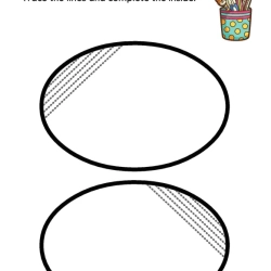 Trace The Lines And Complete The Inside To Print Worksheet