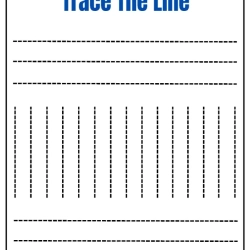Trace The Lines Worksheet Downloads
