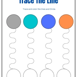 Trace The Lines Worksheet For 4th Grade