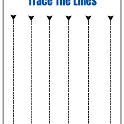 Trace The Lines Worksheet For Free