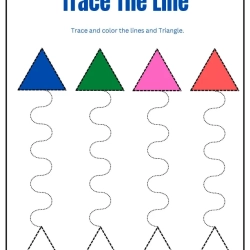 Trace The Lines Worksheet To Prints