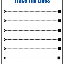 Trace The Lines Worksheet Worksheets