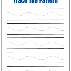 Trace The Pattern Worksheet For 1st Grade