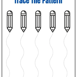 Trace The Pattern Worksheet For 5th Grade