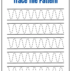 Trace The Pattern Worksheet For Free