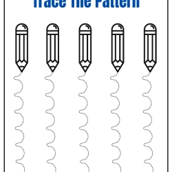 Trace The Pattern Worksheet For Grade 2