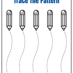 Trace The Pattern Worksheet For Grade 3