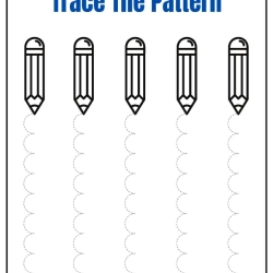Trace The Pattern Worksheet For Grade 5