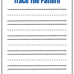 Trace The Pattern Worksheet For Kids
