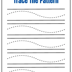 Trace The Pattern Worksheet Pdf File