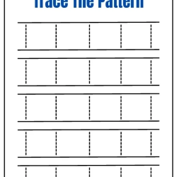 Trace The Pattern Worksheet Worksheets
